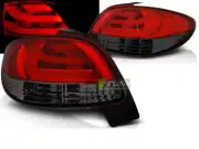 Par de luces traseras for Peugeot 206 desde 1998->BARRA LED de humo rojo Enví LD