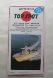 Top Spot N235 Waterproof GPS Map Offshore SC Charleston to Hilton Head