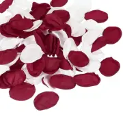 Fake Rose Petals, Artificial Petals for Wedding Proposal, Claret White