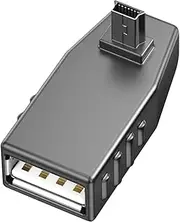 Cable USB Adapter, Car Charger Dongle, Car Charging Plug, Easy to Use, Fast Charging Adapter, Black, for Media Players, Digital Cameras, Vehicle Use