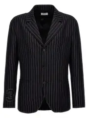 [Off-White] Off-White-23 Pinstripes Blazer Blu-Uomo 52IT Blue