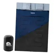 Double Sleeping Bag for Adults Kids - Lightweight 2 Person Sleeping Bag with