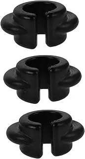 FUNOMOCYA 3pcs Hook Rod Stop Clothes Racks Hooks Paddle Board Accessories Clothing Hangers Car Accesories Coat Hanger Clothes Hanging Rack Car Pole Stoppers Black Polyurethane
