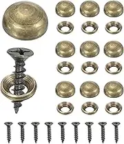uxcell Brass Decorative Screws with Caps, Mirror Screw Self Tapping Screws Decorative Cover - Fitting for(Furniture Fixing- Wall Hangings - Wood Handcrafted) 13mm & 10 Pack & Bronze