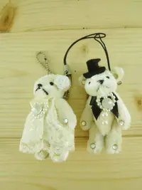在飛比找樂天市場購物網優惠-【震撼精品百貨】泰迪熊 Teddy Bear 吊飾-結婚 震