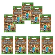 Minecraft Birthday Party Gift Bags Candy Bags Goody Bags Minecraft Birthday Part