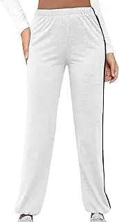 [Generic] High Waisted Jogger for Women Stripe Side Drawstring Lightweight Workout Sweatpants Athletic Joggers Pants Yoga Pants with Pockets for Women