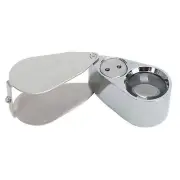 Jewellers Eye Jewelry Lens Glass Loupe 40x-25 Magnifier Magnifying LED Light