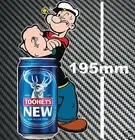 Tooheys New Beer Can Popeye Sticker Speedway Hot Rod Race Toolbox Pub Bar Fridge