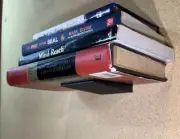 Floating Bookshelf Black, Heavy Duty Wall Mounted Book Organizer With Screws