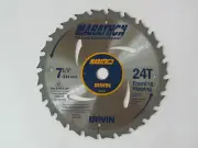 IRWIN MARATHON 7-1/4" Carbide Tipped Saw Blade 24T Framing / Ripping