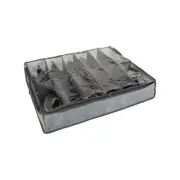 Simplify 12 Pair Under the Bed Shoe Storage Box in Heather Grey
