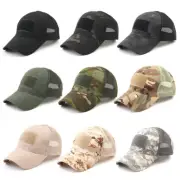Plate Baseball Sun Camouflage Cap Frog Hat Adjustable Military Mesh Tactical