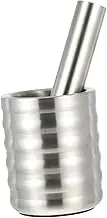 NAMOARLY 1 Set Stainless Steel Garlic Grinder Ergonomic Garlic Chopper with Pestle for Easy Crushing and Mashing Kitchen Tool