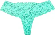 [Generic] Plus Size G String Thongs for Women 3X Women Mesh Bow Embroidered Lace Transparent String Sexy Underwear Back Bandage Hollow Out Panties String Briefs Underwear Plus Size