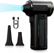 Electric Compressed Air Duster, 130000RPM Adjustable Infinitely Speed Handheld Mini Blower Cordless, 8000mAh Portable Power Turbo Jet Fan Cleaner for Car Keyboard Computer PC