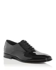 Ferragamo Men's Denzel Patent Leather Oxford Shoes