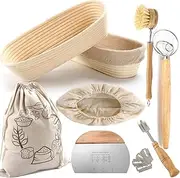 11inch 10inch Oval Natural Rattan Bannetons Bread Proofing Basket Sourdough Bread Fermentation Basket