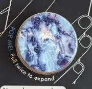 Authenthic PopSockets Blue Marble PopSocket Universal Phone Grip Pop Socket