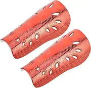 GAROZATION 1 Pair Electroplated Shin Guards for Adults Easy Setup Soccer Protective Gear Cushion Calf Sleeves for Youth Football Matches Family Friendly Sports Equipment