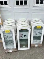 MI Arch top fixed windows Size 15.5Wx 33W 5 Left