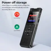 Digital Voice Recorder Dictaphone Audio Sound Recorder Mini Small MP3 Lecture