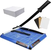 A4 Paper Cutter, Craft Paper Trimmer with Automatic Security Safeguard and Side Ruler, Cutting Performance Up to 16 Sheets, Guillotine Paper Cutter for Label Photo