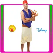 Mens Aladdin Deluxe Costume Sultan Arabian Prince Disney Genie Adult Book Week