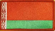 BELARUS Flag Patch W/ VELCRO® Brand Fastener Tactical RED Border #6