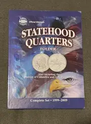 Whitman Coin Folder Statehood Quarters 1999 - 2009 Album/DC Territories 8097