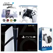 Sony PS5 Pro + EDGE Controller, Charge Dock, MightySkins Code, 2 Year Warranty