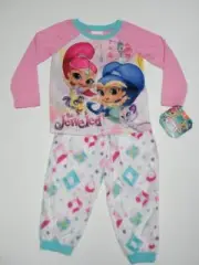 NWT NICKELODEON SHIMMER & SHINE* 2PC SLEEP SET GIRLS PJ'S LONG SLEEVE 6 MULTI