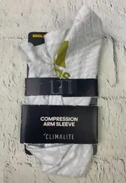 Mens Uv Climate Arm Sleeve Compression White Croc