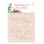 Santa's Workshop Light Chipboard Embellishments 4"x6" 10/Pkg- - 3 Pack