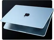 [EooCoo] Ultra Thin Armor Compatible with MacBook Air 13 inch Case M4 2025 2024-2022 M3 M2 A3240 A3113 A2681, 100% Match SkyBlue, Air 13.6" Matte Protective Case with Keyboard Skin,SkyBlue Clear