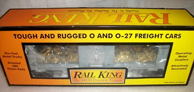 MTH RAIL KING 30-74057 FORT KNOX WINDOW BOX CAR WITH GOLD LOAD MINT OB!