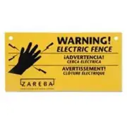Zareba WS3 Electric Fence Warning Signs (30 Pack), 30