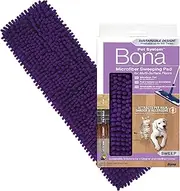 Bona Pet Microfibre Sweeping Pad - Electrostatic Action Attracts Pet Hair - Safe For Multi-Surface Floors
