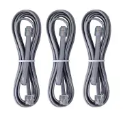 RJ12 Cable Phone Cord 15Ft RJ12 6P6C Male to Male Straight Wired for Both Data a