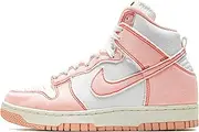[Nike] Women's Dunk High 1985 Shoes, White/Arctic Orange-sail, 11