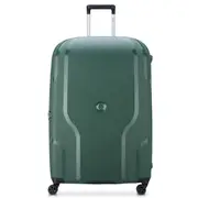 Delsey Clavel 83 cm 4-Wheel Expandable Suitcase - Deep Green (Recycled Material)