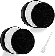 MalhSlix 2 Pack LV-H132 Replacement Filter Compatible for LEVOIT LV-H132 Air Purifier LV-H132-RF, H13 True HEPA Filter, Activated Carbon Filter, Replace Part LV-H132-RF