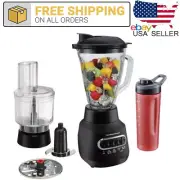 3 in 1 Multi Blender Kitchen System w Food Processor Attachment 52 Oz Travel Jar
