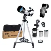 Telescope, 70mm Aperture 400mm Telescopes for Adults Astronomy Beginners, White