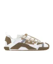 Dolce Gabbana NS1 Drawstring Fastened Panelled Sneakers 44,39.5,39,40.5,40,41.5,41,42.5,43.5,42,44.5 White