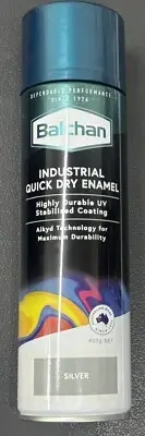 BALCHAN SILVER QUICK DRY ENAMEL SPRAY PAINT 400G