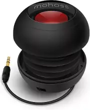 Mini Bass Speaker, mohoss Portable Plug in Speaker with 3.5mm Aux Audio Input, R