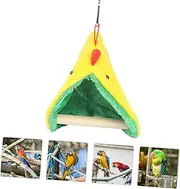 Happyyami 1Pc Parrot Plush Nest Soft Hanging Tent for Parrots Encourages Exercise Balance Lightweight Portable Bird Swing Nest Comfortable Shelter for Pet Birds