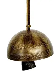 Wind Chimes Outdoor Large Diameter Vintage Carved Auspicious Pure Copper Wind Chime Pendant Home Accessories Decoration Memorial Wind Chime