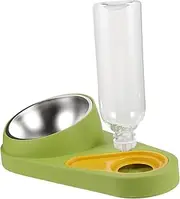 Automatic Pet Feeder with Water Dispenser Durable Bowl for Cats Dogs Compact Design for Easy Use Food Storage for Pet Owners